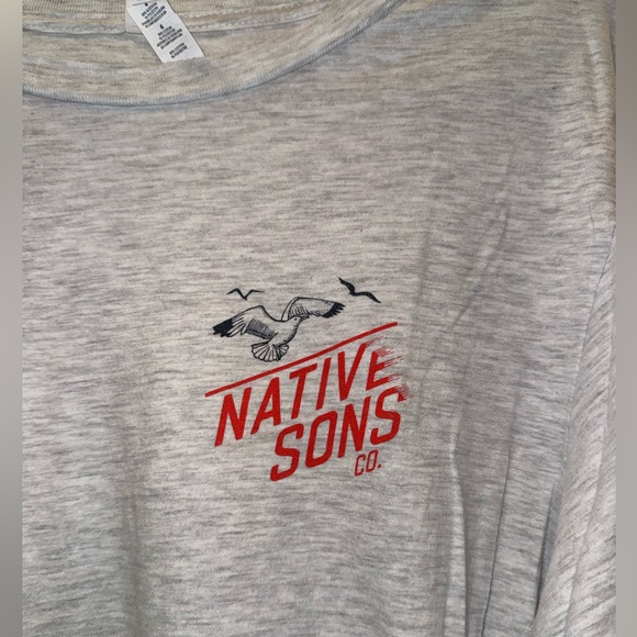 Bella Canvas Gray Long Sleeve Tee with Graphic - Picture 3 of 5